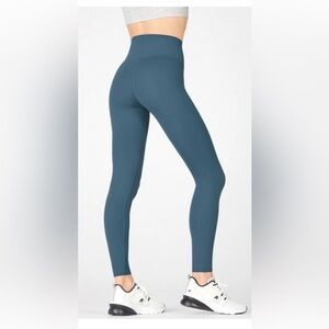 Fabletics High Waisted PureLuxe Minimal Legging Lg Women’s Luxe Activewear Blue